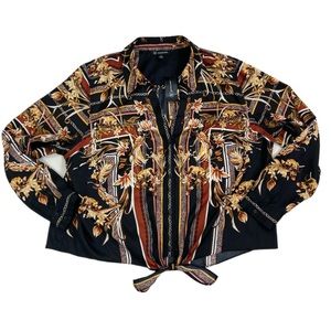 INC international concepts Autumn Emma Scarf tie top. Size 3X NWT